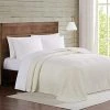 Truly Soft Everyday Truly Soft Velvet Plush Blanket, Twin XL, Ivory