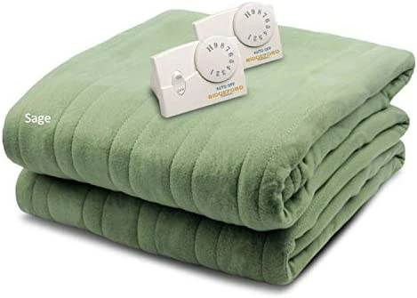 Biddeford Blankets - 1000-903292-535 Comfort Knit Heated Blanket, Twin, Cloud Blue 10 Biddeford Blankets - 1000-903292-535 Comfort Knit Heated Blanket, Twin, Cloud Blue - Image 8