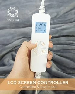 Heated Throw Blankets, ALLJOY Electric Blanket 50'' X 60'' With 6 Heating Levels & 8 Timer Settings Auto-Off, Super Cozy Flannel Fast Heating & Machine Washable Weighted Blanket For Home Use 7 Heated Throw Blankets, ALLJOY Electric Blanket 50'' X 60'' With 6 Heating Levels & 8 Timer Settings Auto-Off, Super Cozy Flannel Fast Heating & Machine Washable Weighted Blanket For Home Use -Electric Blankets Sales 2022 41xWXi6ndBL