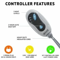 Beautyrest Reversible Sherpa To Fleece Electric Wrap Poncho Blanket Shawl Wearable, Auto Shut Off, Virtually Zero EMF, Multi Heat Setting, UL Certified, Machine Washable, Tan 50" X 64" -Electric Blankets Sales 2022 41xaEwb0NKL