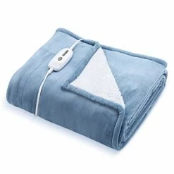 NC Electric Heated Blanket Twin Size 62"x 84", Electric Blanket For Whole Body Warming With 4 Heating Levels&10 Hours Auto-Off, Fast Heating, And Overheating Protection For Home Use Blankets