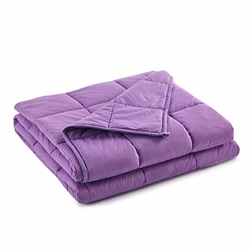 RelaxBlanket Weighted Blanket | 60''x80'',15lbs | For Individual Between 140-190 Lbs | Premium Cotton Material With Glass Beads | Purple 3 RelaxBlanket Weighted Blanket | 60''x80'',15lbs | For Individual Between 140-190 Lbs | Premium Cotton Material With Glass Beads | Purple