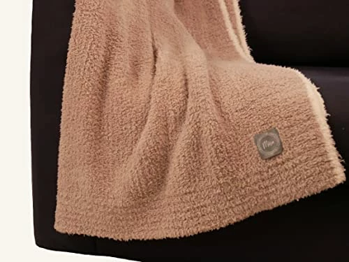 Mésa's 50 X 72 Inches Large, Fair-Toned Polyester Material, Machine Washable, Ultra-Soft And Cozy Blanket (Flax / White) Flax/white 4 Mésa's 50 X 72 Inches Large, Fair-Toned Polyester Material, Machine Washable, Ultra-Soft And Cozy Blanket (Flax / White) Flax/white - Image 2