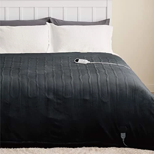 Bedsure Heated Electric Blanket Twin - Soft Heated Blanket, 6 Heat Settings Heating Blanket With 10 Time Settings, 8hrs Timer Auto Shut Off (62×84 Inches, Grey) 10 Bedsure Heated Electric Blanket Twin - Soft Heated Blanket, 6 Heat Settings Heating Blanket With 10 Time Settings, 8hrs Timer Auto Shut Off (62×84 Inches, Grey) - Image 8