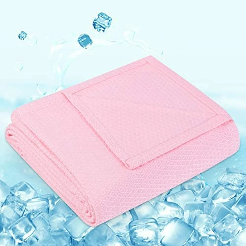 Lukeight Cooling Blanket, Cool Blanket For Hot Sleepers, Lightweight Summer Blanket Absorbs Body Heat To Keep Cool, Thin Light Blankets For Summer, Bamboo Blanket For All Seasons (71x79in, Pink) 10 Lukeight Cooling Blanket, Cool Blanket For Hot Sleepers, Lightweight Summer Blanket Absorbs Body Heat To Keep Cool, Thin Light Blankets For Summer, Bamboo Blanket For All Seasons (71x79in, Pink) - Image 8