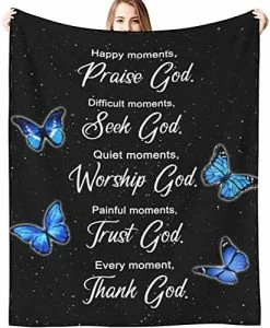 GBFVC Bible Verse Blanket Scripture Soft Warm Prayer Religious Blankets Catholic Christian Gifts For Women Men 60"X50" Color 2 -Electric Blankets Sales 2022 51 CxkccncL. AC