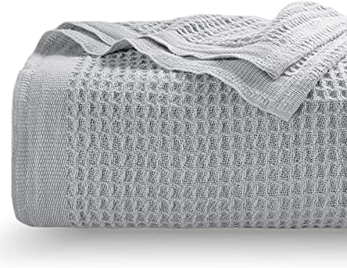 Kotton Culture 100% Cotton Waffle Weave Soft Blanket For Bed Or Couch, All-Season, Machine-Washable, Honeycomb Blanket (Teal, Queen 90 X 90 Inches) 15 Kotton Culture 100% Cotton Waffle Weave Soft Blanket For Bed Or Couch, All-Season, Machine-Washable, Honeycomb Blanket (Teal, Queen 90 X 90 Inches) - Image 13