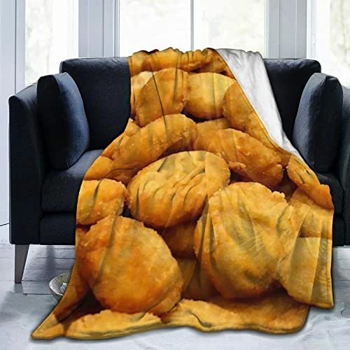 FLXUR Super Soft Anime Flannel Cute Cartoon Chicken Nugget Blanket, Light Plush Bed Blanket, Suitable For Adults And Children To Use 50"x40" Black2 11 FLXUR Super Soft Anime Flannel Cute Cartoon Chicken Nugget Blanket, Light Plush Bed Blanket, Suitable For Adults And Children To Use 50"x40" Black2 - Image 9