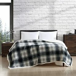 Eddie Bauer - Twin Blanket, Reversible Sherpa Fleece Bedding, Super Soft Plush Home Decor (Classic Fair Isle Black, Twin) Kettle Falls Grey/white 29 Eddie Bauer - Twin Blanket, Reversible Sherpa Fleece Bedding, Super Soft Plush Home Decor (Classic Fair Isle Black, Twin) Kettle Falls Grey/white -Electric Blankets Sales 2022 510DgLxBSoL. AC