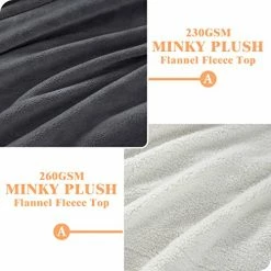 LIANLAM Sherpa Fleece Blanket Queen Size Blanket For Adults Super Soft And Warm Fuzzy Plush Cozy Luxury Bed Blankets Microfiber (Dark Grey, Queen(90"x90")) -Electric Blankets Sales 2022 510MU8N5HhL