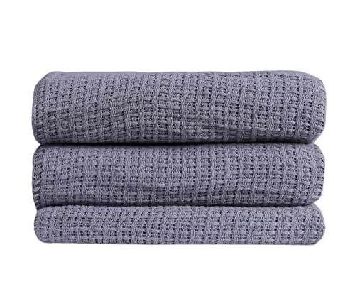 100% Cotton Blanket King Size 108 X 90 Inches Grey Color Classic Weave AAVNI HOMES - All Season Premium Breathable Ultra Soft Lightweight Comfortable For Layering Any Bed Couch Or Sofa 5 100% Cotton Blanket King Size 108 X 90 Inches Grey Color Classic Weave AAVNI HOMES - All Season Premium Breathable Ultra Soft Lightweight Comfortable For Layering Any Bed Couch Or Sofa - Image 3