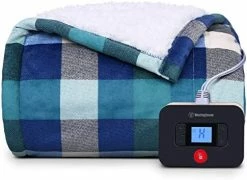 Westinghouse Electric Blanket Heated Blanket, Plaid Sherpa Heating Blanket, 10 Heating Levels & 1 To 12 Hours Heating Time Settings, Green Plaid, 62"x84" Twin Size 16 Westinghouse Electric Blanket Heated Blanket, Plaid Sherpa Heating Blanket, 10 Heating Levels & 1 To 12 Hours Heating Time Settings, Green Plaid, 62"x84" Twin Size -Electric Blankets Sales 2022 510hH6HZiL. AC