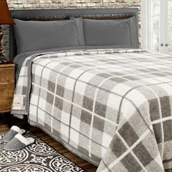 Poyet Motte Made In France Poyet Motte Rivoli Solid 400GSM 100% Virgin Wool Blanket, Medium/Heavy Weight, Machine Washable (Natural Solid, Full/Queen Size) -Electric Blankets Sales 2022 511IiYWvLL. AC