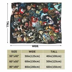 Generic Horror Blanket, Comfortable Lightweight Blanketsthrows Soft Plush Warm Sofa Luxury For Women Men Bed Blanket Black 12 Generic Horror Blanket, Comfortable Lightweight Blanketsthrows Soft Plush Warm Sofa Luxury For Women Men Bed Blanket Black -Electric Blankets Sales 2022 511WIXYqcxL