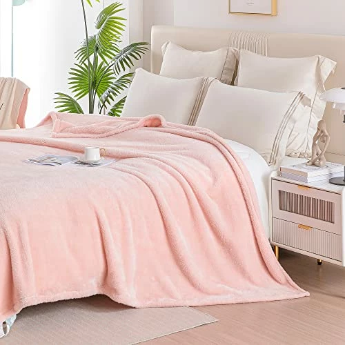 Whale Flotilla Plush Fleece Queen Size Blanket, Long Hair Soft Fuzzy Blanket For Bed, Cozy And Lightweight, 90x90 Inch, Pink 5 Whale Flotilla Plush Fleece Queen Size Blanket, Long Hair Soft Fuzzy Blanket For Bed, Cozy And Lightweight, 90x90 Inch, Pink - Image 3