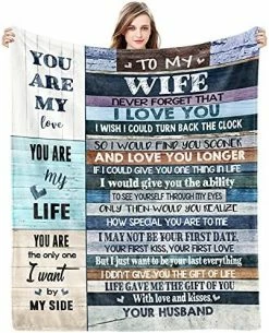 Nanlihana Gift For Wife Gifts Form Husband Blanket For Christmas Wedding Anniversary Birthday Mothers Day Valentines Day Romantic For Wife Women Ideas Healing Thoughts Ultra Soft Blankets (60in*50in) 18 Nanlihana Gift For Wife Gifts Form Husband Blanket For Christmas Wedding Anniversary Birthday Mothers Day Valentines Day Romantic For Wife Women Ideas Healing Thoughts Ultra Soft Blankets (60in*50in) -Electric Blankets Sales 2022 5125nYcSK9L. AC 1