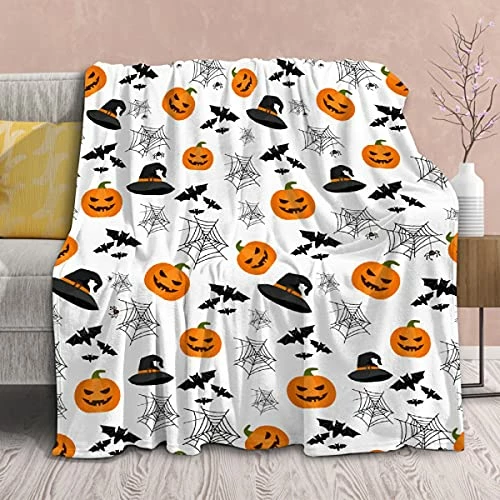 Virudhaka Blanket Halloween Decoration Pumpkin Fleece Lightweight Throws Gift For Birthday Christmas Soft Flannel Blankets For All Season Bed Sofa 60"x80" Twin For Adult 3 Virudhaka Blanket Halloween Decoration Pumpkin Fleece Lightweight Throws Gift For Birthday Christmas Soft Flannel Blankets For All Season Bed Sofa 60"x80" Twin For Adult