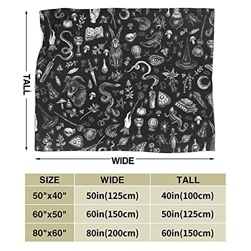 Enpeozo Halloween Witch In Black Blanket,Halloween Flannel Blankets,Lightweight Soft Cozy Unisex Bed Blanket 50"X40" 5 Enpeozo Halloween Witch In Black Blanket,Halloween Flannel Blankets,Lightweight Soft Cozy Unisex Bed Blanket 50"X40" - Image 3