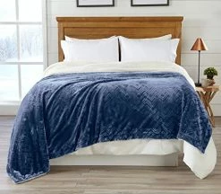 Great Bay Home Premium Reversible Sherpa And Fleece Velvet Plush Blanket. Cozy, Soft, And Warm Berber Fleece Bed Blanket. Cielo Collection. (Full / Queen, Moose) -Electric Blankets Sales 2022 512OQA8x1L. AC