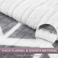 VENTIMI Heated Blanket Electric Throw, Electric Blanket With 10 Heating Levels & 1-12 Hours Auto Off, Fast Heating Blanket With ETL Certificated, 50x60 Inches, Grey Navy -Electric Blankets Sales 2022 512gqDR1qSL