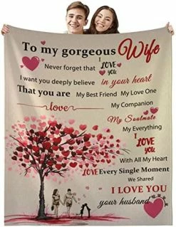 MAST DOO To My Wife Blanket From Husband, Gifts For Wife Wedding Anniversary Romantic Gifts For Her, Hallowen Christmas Valentines Birthday Gifts For Wife, Wife Blanket 50"x60" To My Wife -06 26 MAST DOO To My Wife Blanket From Husband, Gifts For Wife Wedding Anniversary Romantic Gifts For Her, Hallowen Christmas Valentines Birthday Gifts For Wife, Wife Blanket 50"x60" To My Wife -06 -Electric Blankets Sales 2022 5133BnHuKOL. AC