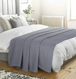 Elvana Home 100% Cotton Bed Blanket, Breathable Bed Blanket King Size, Cotton Thermal Blankets King, Perfect For Layering Any Bed For All Season, Charcoal Grey 20 Elvana Home 100% Cotton Bed Blanket, Breathable Bed Blanket King Size, Cotton Thermal Blankets King, Perfect For Layering Any Bed For All Season, Charcoal Grey -Electric Blankets Sales 2022 513F3tevarL