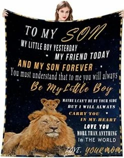 JERHTUO Blanket To My Son From Mom Letter Printed Blanket Letter Quilts Positive Encourage Birthday Christmas Thanksgiving Gifts Fits Flannel BlanketCouch Sofa Bedroom 50"x60" To My Dad,daghter 27 JERHTUO Blanket To My Son From Mom Letter Printed Blanket Letter Quilts Positive Encourage Birthday Christmas Thanksgiving Gifts Fits Flannel BlanketCouch Sofa Bedroom 50"x60" To My Dad,daghter -Electric Blankets Sales 2022 513O9VknnPL. AC