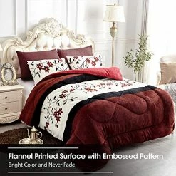 JML Fleece Blanket King Size, 3- Pieces Sherpa Blanket - Super Soft Warm, Korean Style Reversible Printed Winter Borrego Blanket Solid Color - Black -Electric Blankets Sales 2022 5142n133qwL