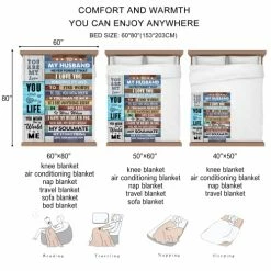 Carryeasy Anniversary Wedding Gifts For Husband Christmas Valentine Romantic Gifts From Wife To My Husband Blanket Birthday Gift For Men Soft Throws Blankets For Him Fathers Day Best Gifts Ideas 50 X 60 Inch -Electric Blankets Sales 2022 514Aery5AxL