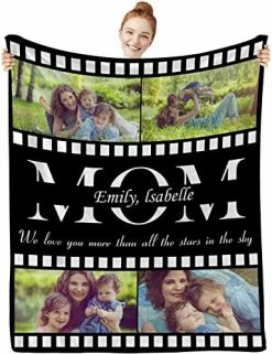 Differ More Custom Blankets With Name From Daughter,Gifts For Mom,Personalized Blankets With Text From Son,Birthday Gifts For Mom Customized Cool Ideas Blanket For Mother,Bed Warm Flannel 40"x30" Made In USA Blanket For Mom03 -Electric Blankets Sales 2022 514NnPiH0eL. AC