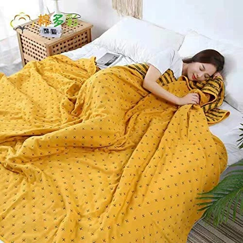 SANACYNA 6-Layer Gauze 100% Cotton Muslin Blanket Sunflower Twin Size Bed Blanket Lightweight Soft And Breathable Blanket For Sofa Bed Coverlet All Seasons Both Sides (Green, Twin (60"x80")) 10 SANACYNA 6-Layer Gauze 100% Cotton Muslin Blanket Sunflower Twin Size Bed Blanket Lightweight Soft And Breathable Blanket For Sofa Bed Coverlet All Seasons Both Sides (Green, Twin (60"x80")) - Image 8