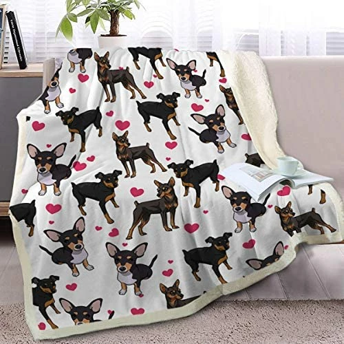BlessLiving Basset Hound Blanket Red Hearts Dog Cat Fleece Plush Blanket Cute Puppy Sherpa Throws For Kids Adults 3D Animal Print Plush Blanket Gift For Pet Lovers (50 X 60 Inch) 7 BlessLiving Basset Hound Blanket Red Hearts Dog Cat Fleece Plush Blanket Cute Puppy Sherpa Throws For Kids Adults 3D Animal Print Plush Blanket Gift For Pet Lovers (50 X 60 Inch) - Image 5