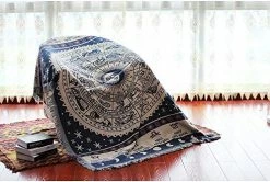 Erke Astrology Throw Blanket Tapestry With Boho Fringe For Couch Bed, Cotton Woven Reversible Knit Cover Hippie Blankets For Sofa Room Wall Decor - 50" X 70" White/Blue 9 Erke Astrology Throw Blanket Tapestry With Boho Fringe For Couch Bed, Cotton Woven Reversible Knit Cover Hippie Blankets For Sofa Room Wall Decor - 50" X 70" White/Blue -Electric Blankets Sales 2022 514vja826cL