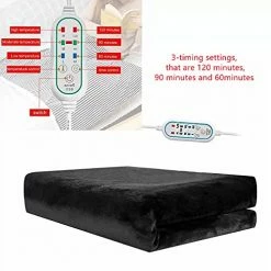 Z-YQL USB Heated Shawl Electric Heated Blanket Plush Flannel Blanket With 3 Heat Level Setting For Car Office Home Travel - 120x80cm (Black) 16 Z-YQL USB Heated Shawl Electric Heated Blanket Plush Flannel Blanket With 3 Heat Level Setting For Car Office Home Travel - 120x80cm (Black) -Electric Blankets Sales 2022 515Cyd5kVHS