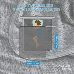 NITOWOLF Cooling Blanket Summer Breathable Blanket Absorbs Body Heat And Keep You Cool, Lightweight Skin-Friendly Bed Blanket Dissipates Heat For Hot Sleeper(59x79inch, Gray) 13 NITOWOLF Cooling Blanket Summer Breathable Blanket Absorbs Body Heat And Keep You Cool, Lightweight Skin-Friendly Bed Blanket Dissipates Heat For Hot Sleeper(59x79inch, Gray) -Electric Blankets Sales 2022 515FhW693iL