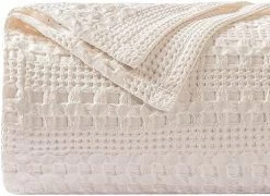 Chavish Cotton Blanket Queen Size, 90"x98" Luxury Soft Breathable Waffle Blanket Skin Friendly, Lightweight Waffle Wave Blanket For Couch Bed Sofa White Style1-white 15 Chavish Cotton Blanket Queen Size, 90"x98" Luxury Soft Breathable Waffle Blanket Skin Friendly, Lightweight Waffle Wave Blanket For Couch Bed Sofa White Style1-white -Electric Blankets Sales 2022 515l07wG L. AC