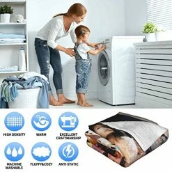 MXEHKCC Flannel Blanket,Suitable For Sofa Living Room Blanket, Suitable For Birthday 50inchX40inch, Black1 -Electric Blankets Sales 2022 5169BVDf2vL