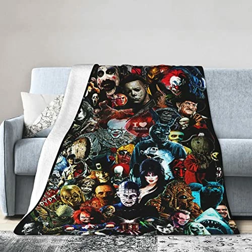Generic Horror Blanket, Comfortable Lightweight Blanketsthrows Soft Plush Warm Sofa Luxury For Women Men Bed Blanket Black 3 Generic Horror Blanket, Comfortable Lightweight Blanketsthrows Soft Plush Warm Sofa Luxury For Women Men Bed Blanket Black