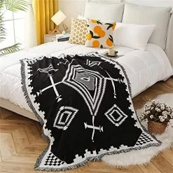 Lqprom Southwest Throw Blankets Aztec Southwest Throws Cover For Couch Chair Sofa Bed Outdoor Beach Travel 51"x63" Color05 -Electric Blankets Sales 2022 516Ki4xiBXL. AC