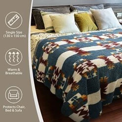 Catalonia Southwest Sherpa Blanket, Reversible Home Decorative Blanket For Adult Children, Soft Vintage Blanket Suitable For Sofa Bed Travel Wall Tapestry Living Room Outdoor Sw Star 16 Catalonia Southwest Sherpa Blanket, Reversible Home Decorative Blanket For Adult Children, Soft Vintage Blanket Suitable For Sofa Bed Travel Wall Tapestry Living Room Outdoor Sw Star -Electric Blankets Sales 2022 516Z8urVQLL