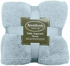 Brentfords Teddy Fleece Blanket Large Throw Over Bed Plush Super Soft Warm Sofa Bedspread, Charcoal Grey - 60" X 78"… -Electric Blankets Sales 2022 516inVyRaL. AC 1