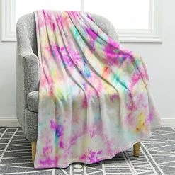 Jekeno Blanket Rainbow Colors Smooth Soft Blanket For Sofa Chair Bed Office Travelling Camping For Kids Adults 50"x60" -Electric Blankets Sales 2022 5178 HMYRcS. AC 1