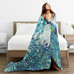 FLXUR Super Soft Peacock Blanket, Light Plush Bed Blanket, Suitable For Adults And Children To Use 50"x40" Black16 13 FLXUR Super Soft Peacock Blanket, Light Plush Bed Blanket, Suitable For Adults And Children To Use 50"x40" Black16 -Electric Blankets Sales 2022 517iQxwnPSL