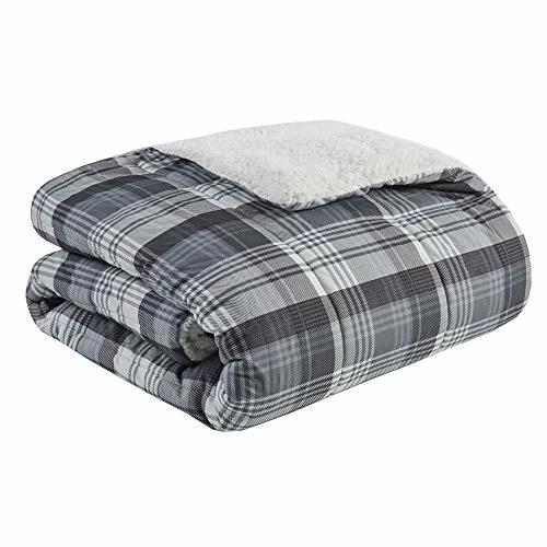 Woolrich Tasha Luxury Oversized Sofstpun Down Alternative Throw Grey 50x70 Plaid Premium Soft Cozy Cozy Spun For Bed, Couch Or Sofa Linden Red 4 Woolrich Tasha Luxury Oversized Sofstpun Down Alternative Throw Grey 50x70 Plaid Premium Soft Cozy Cozy Spun For Bed, Couch Or Sofa Linden Red - Image 2
