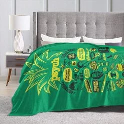Miaowow Blanket Super Soft Light Weight Luxurious Warm Cozy,for Bed Couch Chair Fall Winter Spring Living Room Blanket (Cool Psych Pineapple Quote Mash Up, 80" X60) -Electric Blankets Sales 2022 517u248IgjL