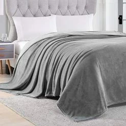 EXQ Home Fleece Blanket King Size Grey Throw Blanket For Bed Or Couch - Microfiber Fuzzy Flannel Blanket For Adults Or Kids 19 EXQ Home Fleece Blanket King Size Grey Throw Blanket For Bed Or Couch - Microfiber Fuzzy Flannel Blanket For Adults Or Kids -Electric Blankets Sales 2022 517zKP5OHUL