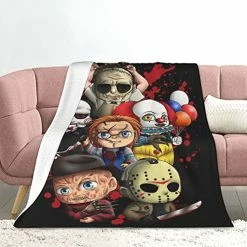 KASUMIORI Horror Movie Characters Ultra-Soft Micro Fleece Blanket Perfect For Couch Sofa Bed Holiday Decoration,Halloween, Christmas Gift50 X40 -Electric Blankets Sales 2022 518CUwijLpL