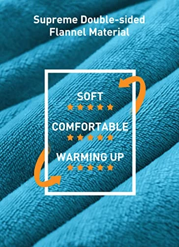 Rellorus Heated Blankets, Electric Blankets Throws, 10 Heating Levels, Auto Shut-Off, Fast And Even Heating With Hand Controller, Machine Washable, Double-Sided Flannel, ETL Certification(50" X 60") Sky Blue 4 Rellorus Heated Blankets, Electric Blankets Throws, 10 Heating Levels, Auto Shut-Off, Fast And Even Heating With Hand Controller, Machine Washable, Double-Sided Flannel, ETL Certification(50" X 60") Sky Blue - Image 2