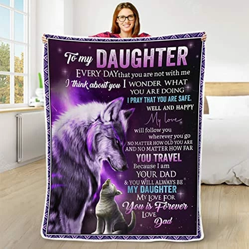 GADGETSTALK (60"x80") Sherpa Blanket - Daughter Blanket From Mom - Gift For Daughter, Never Forget That I Love You My Daughter - Daughter Gift For Birthday, Christmas Bonus Daughter Style 11 13 GADGETSTALK (60"x80") Sherpa Blanket - Daughter Blanket From Mom - Gift For Daughter, Never Forget That I Love You My Daughter - Daughter Gift For Birthday, Christmas Bonus Daughter Style 11 - Image 11