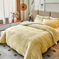 FlySheep 3-Layer Luxury Flannel Fleece Thick Bed Blanket Twin Size, Soft Plush Velvet Sherpa Blanket With 2 Pillow Shams Heavy Warm For Winter, Breathable N Washable, Dark Gray Pink -Electric Blankets Sales 2022 518lioTQKzL. AC